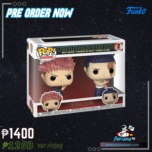 PRE ORDER Funko Pop! 2 Pack Jujutsu Kaisen - Yuji Itadori And Aoi Todo