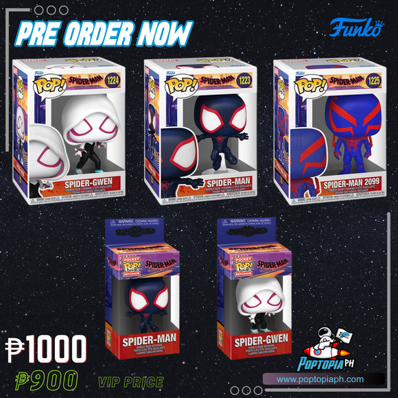 PRE ORDER Funko Pop! Spider Man across The Spider Verse 1 Pop And 1 Keychain Mix And Match Bundle