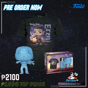 PRE ORDER Funko Pop And Tee Eren Jaeger