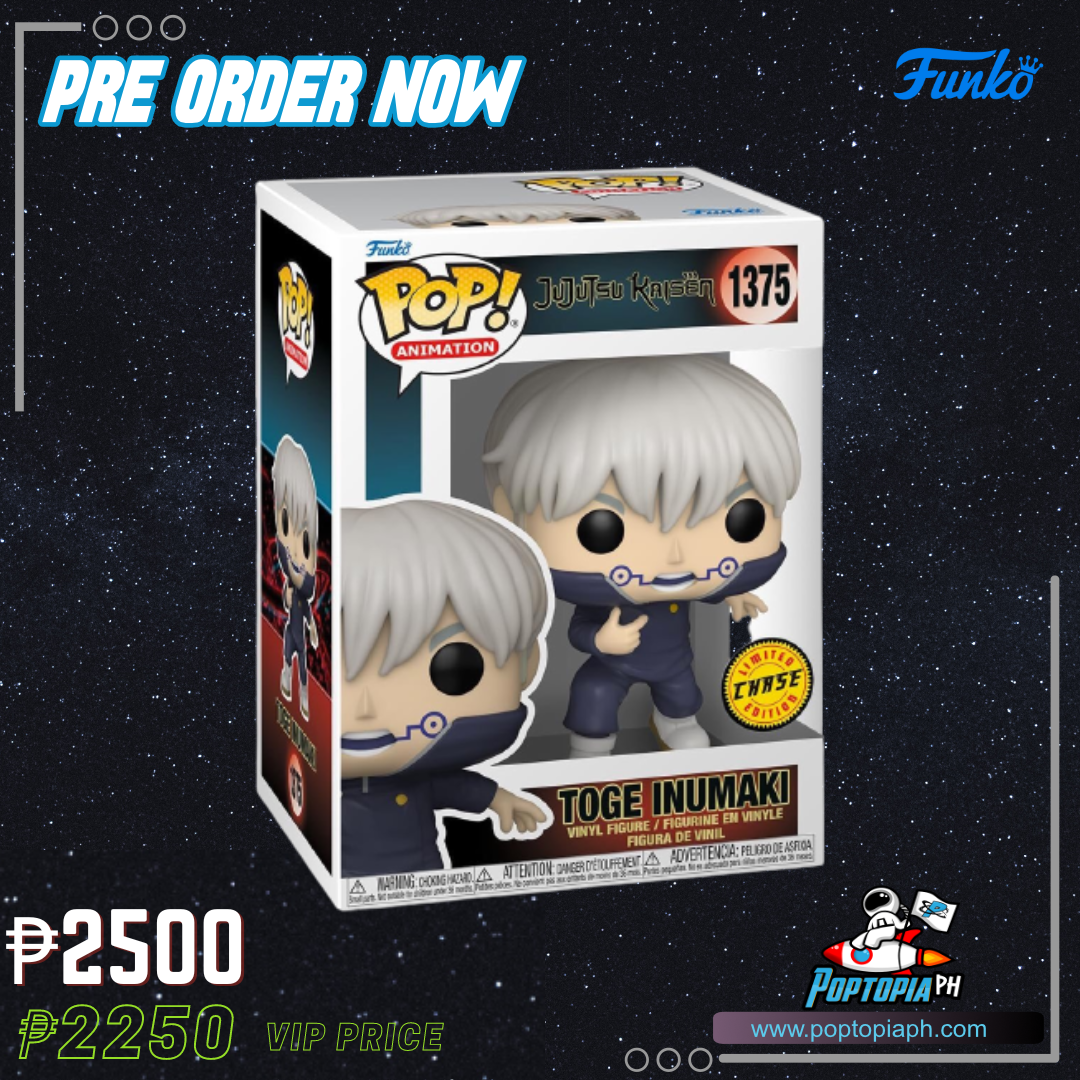 PRE ORDER Funko Pop! Jujutsu Kaisen - Toge Inumaki Chase – Poptopia PH