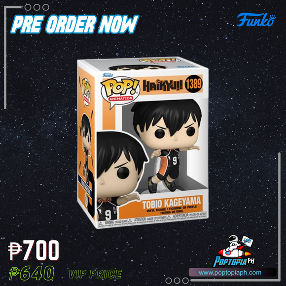 PRE ORDER Funko Pop! Haikyu - Tobio Kageyama