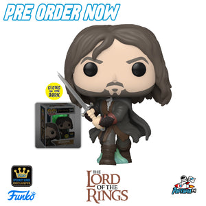 PRE ORDER Funko Pop! The Lord of the Rings Aragorn Army of the Dead GITD - Specialty Series