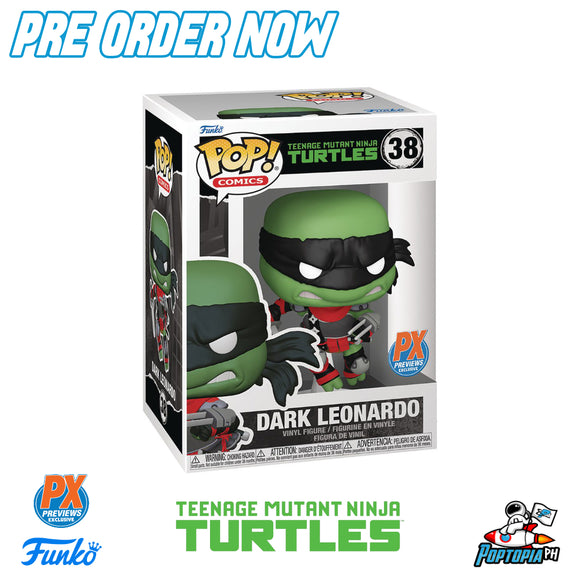 PRE ORDER Funko Pop! Teenage Mutant Ninja Turtles Dark Leonardo #38 - Previews Exclusive