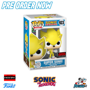 PRE ORDER Funko Pop! Sonic the Hedgehog Super Sonic #923 - AAA Anime Exclusive (Regular)