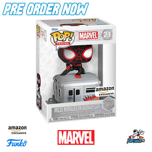 PRE ORDER Funko Pop! Trains Miles Morales on Subway Car - Amazon Exclusive