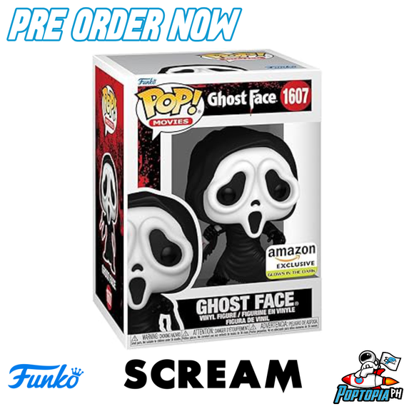 PRE ORDER  Funko Pop! Ghostface GITD #1607 - Amazon Exclusive