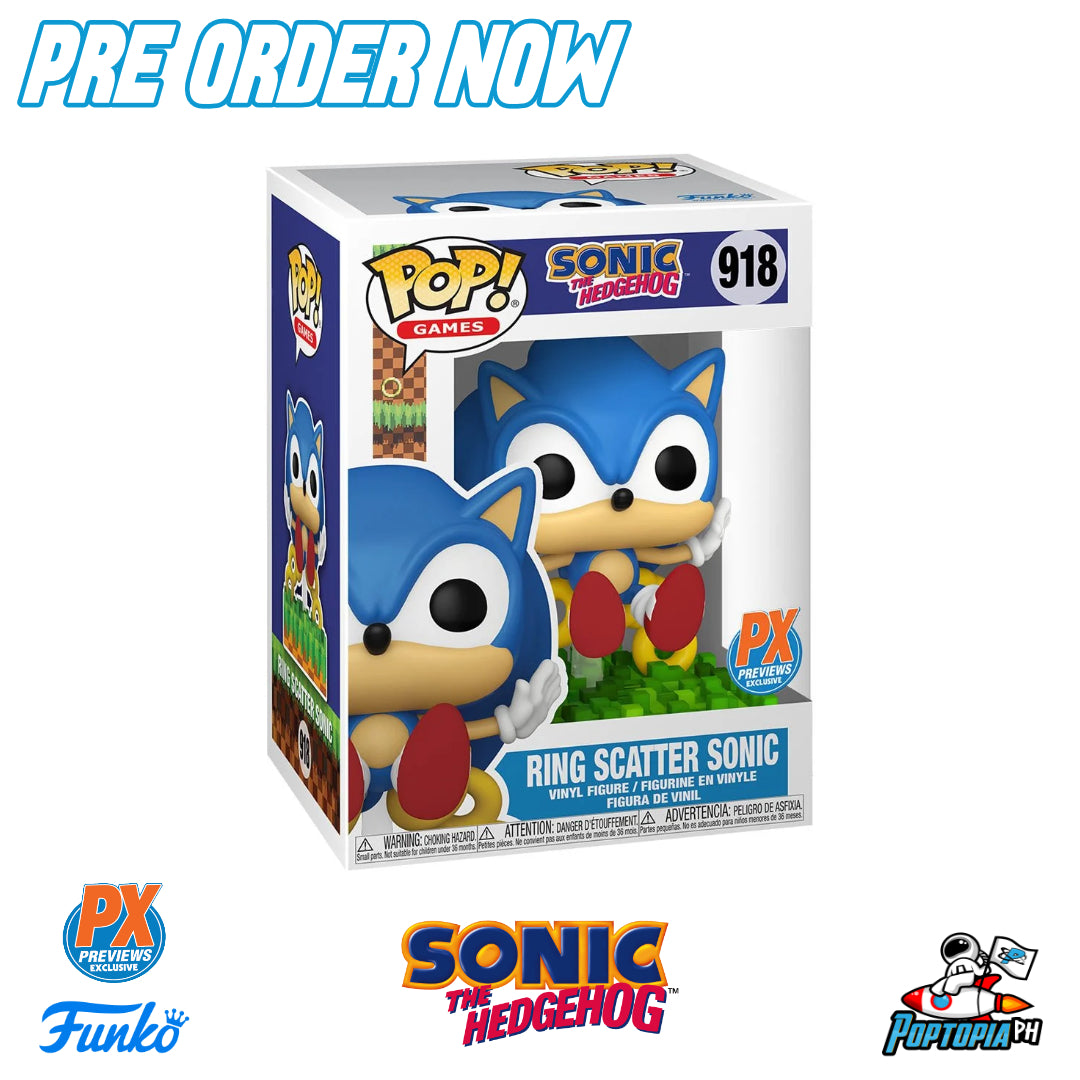 PRE ORDER Funko Pop! Sonic the Hedgehog Ring Scatter Sonic #918 - Prev ...