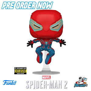 PRE ORDER Funko Pop! Spider-Man 2 Peter Parker Velocity Suit #974 - Entertainment Earth Exclusive