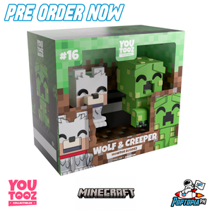 PRE ORDER Youtooz Minecraft Wolf and Creeper
