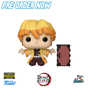 PRE ORDER Funko Pop! Demon Slayer Zenitsu Protecting Nezuko's Box #1488 - Entertainment Earth Exclusive